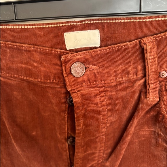 MOTHER corduroy The Tomcat Ankle Jeans in Rich Brown - Picture 7 of 16